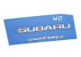 Image of Deck Lid Emblem. Glass Decal. Hatch Emblem. LETTER MARK. LETTER MK AWD (Rear, Back). Emblem or... image for your 2019 Subaru Crosstrek   